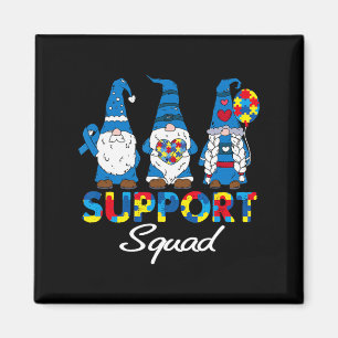 Autism Support Squad Gnomes Awareness Matching Men Magnet