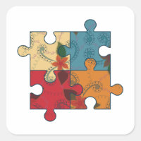 Autism symbol sticker