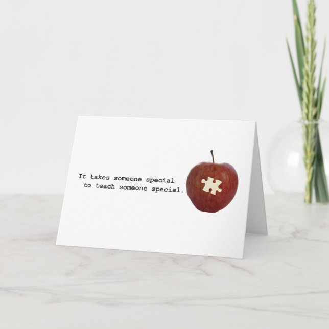 Autism Teacher Card (Front)