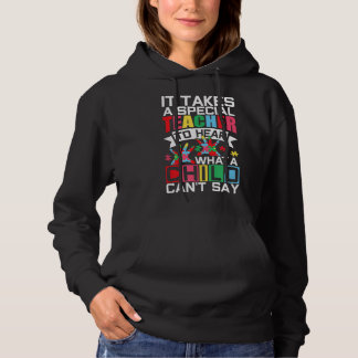 Autism Teacher Puzzle Piece Special Child Womens A Hoodie