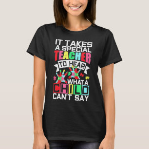 Autism Teacher Puzzle Piece Special Child Womens A T-Shirt