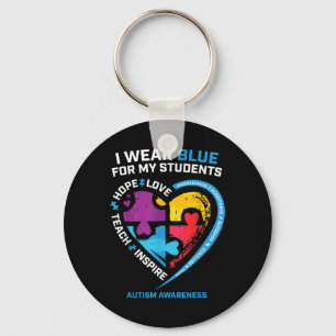 Autism Teacher Shirts Men Women Teachers Autism Aw Key Ring