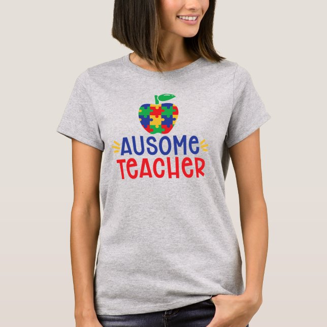 Autism Teacher Women's Basic T-Shirt (Front)