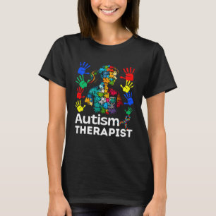 Autism Therapist Navigating Autism Autism Counseli T-Shirt