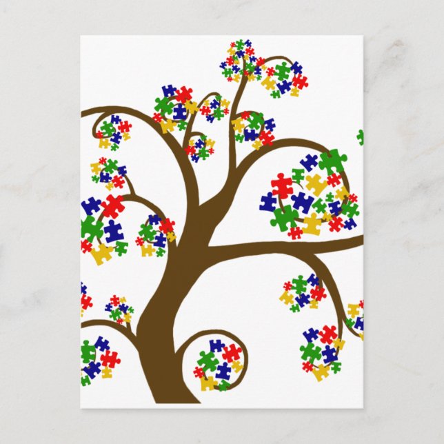 Autism Tree of Life Postcard (Front)