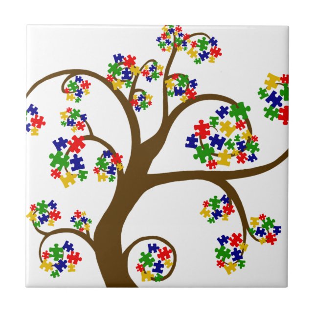 Autism Tree of Life Tile (Front)