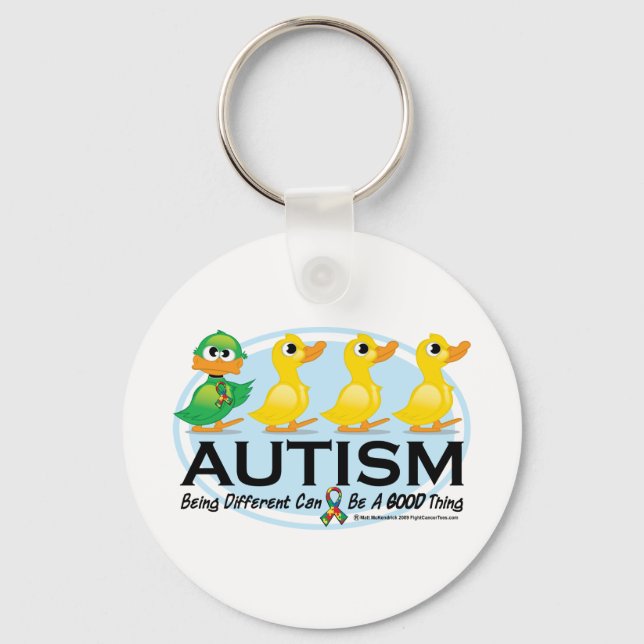 Autism Ugly Duckling Key Ring (Front)