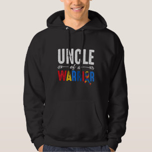 Autism-Uncle Of A Warrior Autism Awareness  Gift  Hoodie