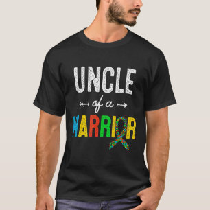 Autism-Uncle Of A Warrior Autism Awareness Support T-Shirt