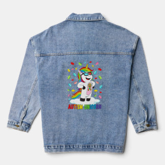 Autism Unicorn Puzzles Autism Awareness Autistic S Denim Jacket