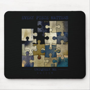 Autism Uniquely Me All Pieces © Sticker Mouse Pad