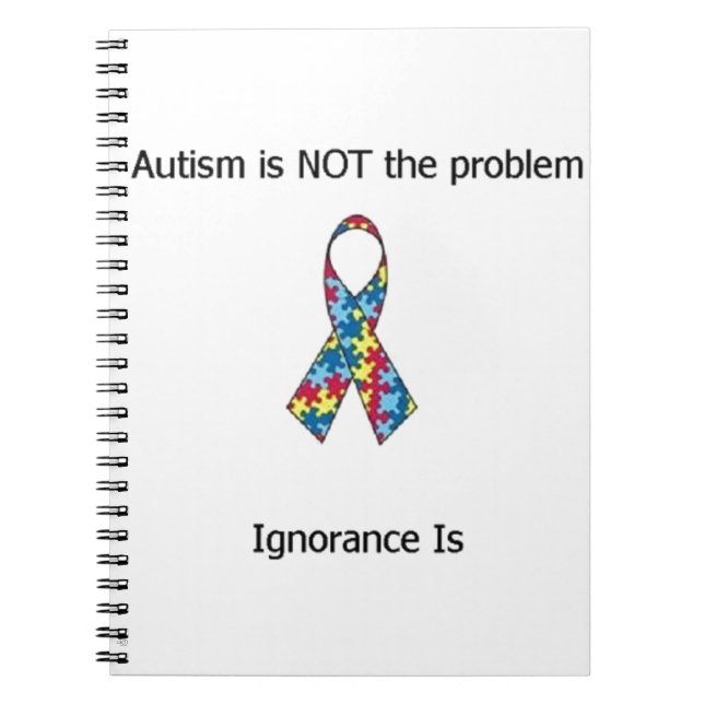 Autism vs Ignorance Spiral Notebook (Front)