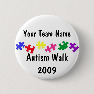 Autism Walk 2009 team button