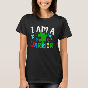 Autism Warrior Awareness Supports Autistic Individ T-Shirt