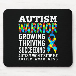 Autism Warrior Kids Puzzle Support Autism Awarenes Mouse Pad