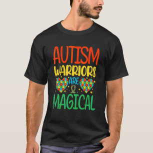 Autism Warriors Are Magical Puzzle Love Support Fa T-Shirt