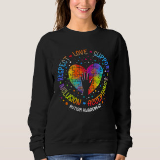 Autism Women Men Autistic Support Autism Awarenes Sweatshirt