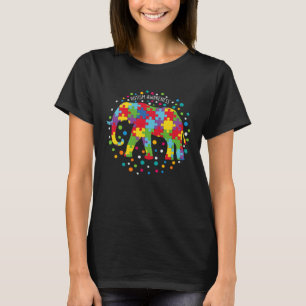 Autism  Women Men Elephant Support Autism Awarenes T-Shirt