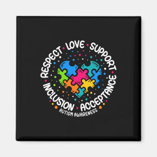 Autism Women Men Respect Love Support Autism Awar Magnet