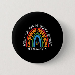 Autism Women Men Respect Love Support Autism Aware 6 Cm Round Badge