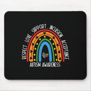 Autism Women Men Respect Love Support Autism Aware Mouse Pad