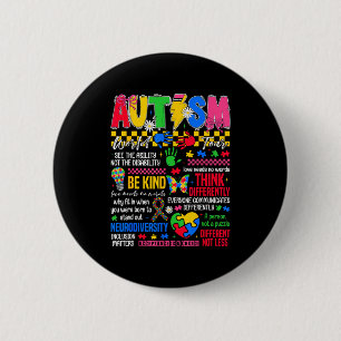 Autism world tour autism awareness day puzzle 6 cm round badge