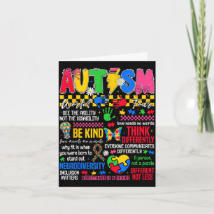 Autism world tour autism awareness day puzzle card