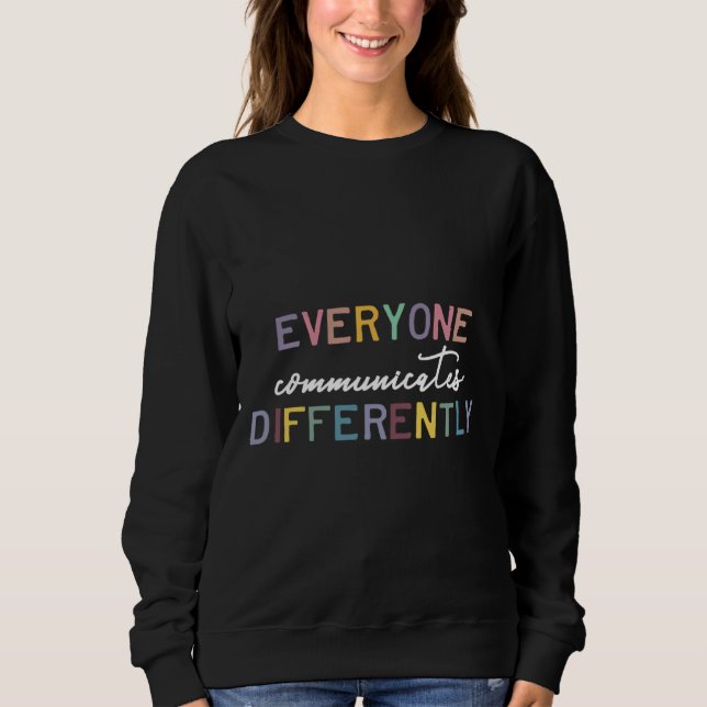 Autismo Autism Awareness Month Fitted Scoop Sweatshirt (Front)