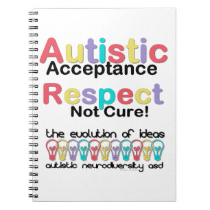 Autistic Acceptance Respect Not Cure Spiral Notebook