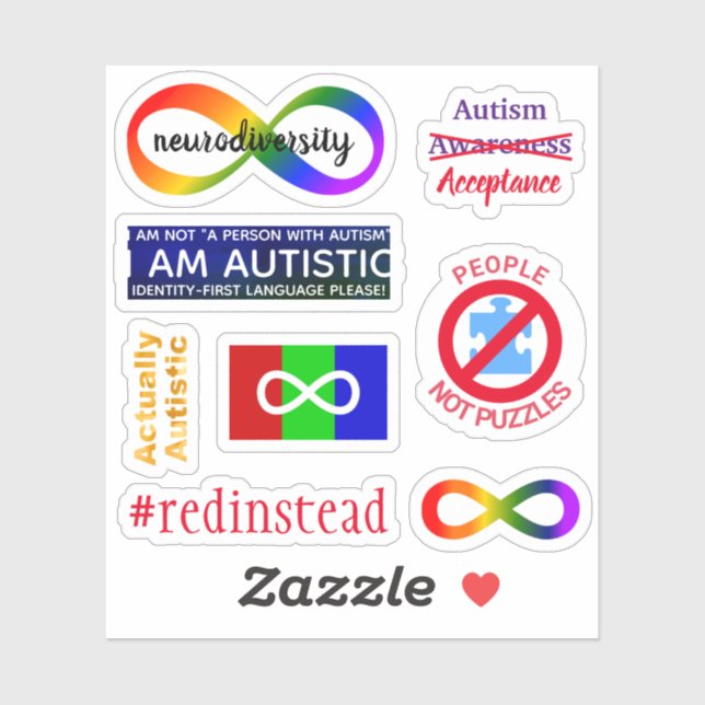 Autistic Activist sticker set (Sheet)