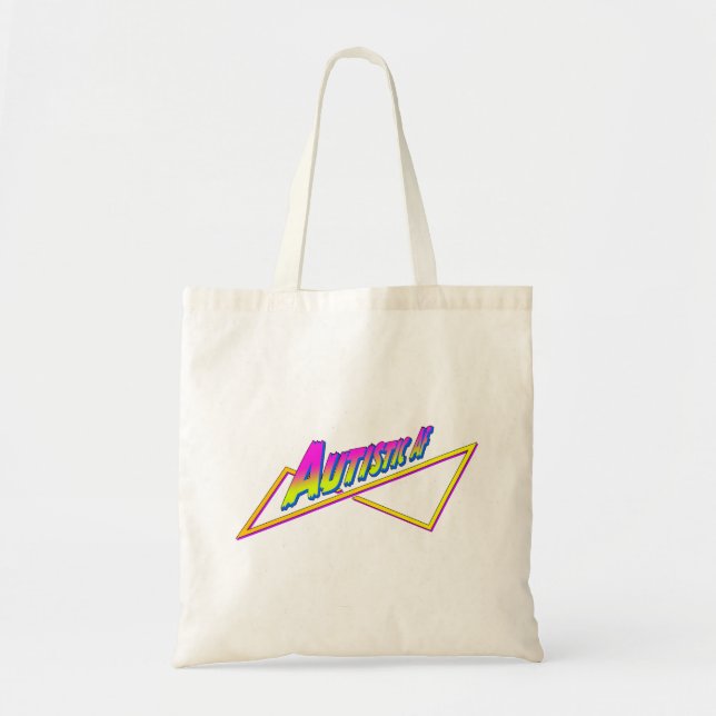 Autistic AF tote bag  (Front)