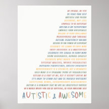 Autistic and Awesome Autism Acceptance