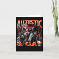 Autistic And Gay Funny Hard Skeleton Meme Bootleg 