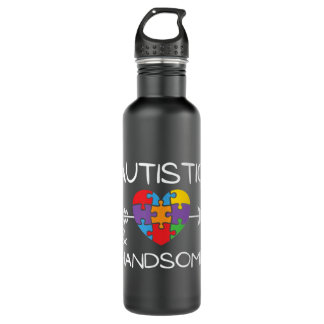 Autistic And Handsome Autism Awareness 710 Ml Water Bottle