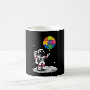 Autistic Astronaut Balloon Space Autism Awareness Coffee Mug