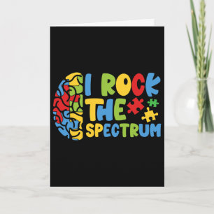Autistic Autism Awareness Boys Toddler I Rock The  Card