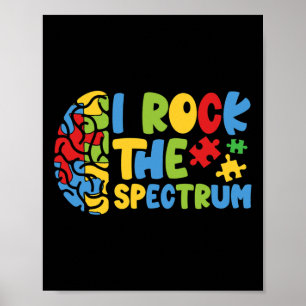 Autistic Autism Awareness Boys Toddler I Rock The  Poster