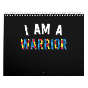 Autistic Autism Awareness I Am Warrior Puzzle Calendar