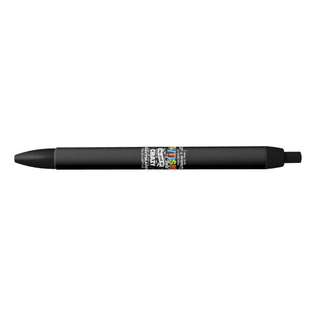 Autistic | Autism Child I Will Break Out A Level Black Ink Pen (Front)