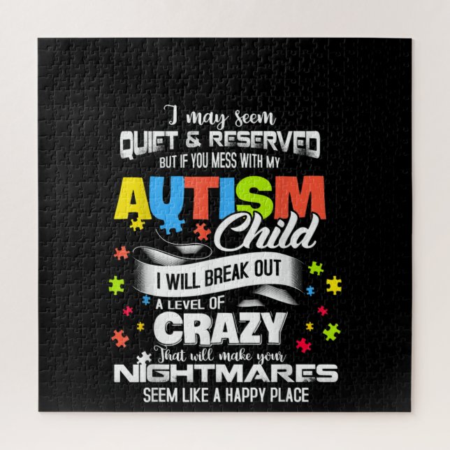 Autistic | Autism Child I Will Break Out A Level Jigsaw Puzzle (Vertical)