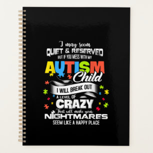 Autistic   Autism Child I Will Break Out A Level Planner