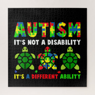 Autistic Autism It's Not A Disability Jigsaw Puzzle
