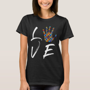 Autistic Awareness Love Illustration Gift Autistic T-Shirt