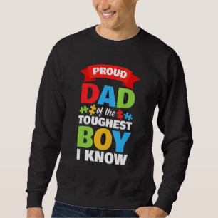 Autistic Awareness Month Mens Proud Autism Dad Son Sweatshirt