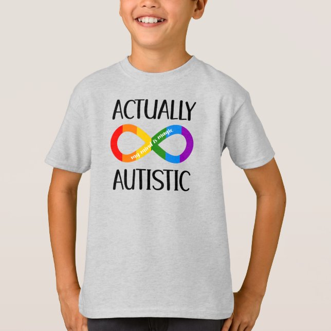 Autistic Basic Hanes Tagless ComfortSoft® T-Shirt (Front)