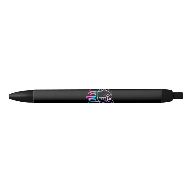 Autistic | Be Kind Autism Awareness Black Ink Pen (Front)