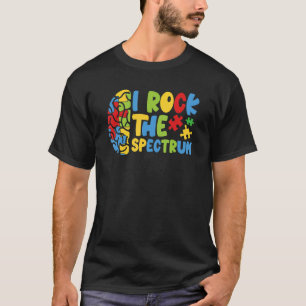 Autistic Boys Autism Awareness I Rock The Spectrum T-Shirt