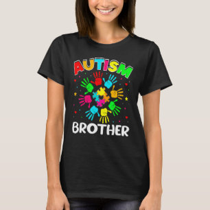 Autistic Brother Puzzle Support Family Autism Awar T-Shirt