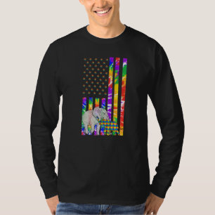 Autistic Child American Autism Awareness Elephants T-Shirt