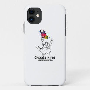 Autistic Choose Kind Autism Awareness Butterfly Case-Mate iPhone Case